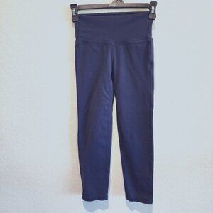 Athleta Womens Cropped Legging Navy Blue Size XXS Yoga Gym Workout
